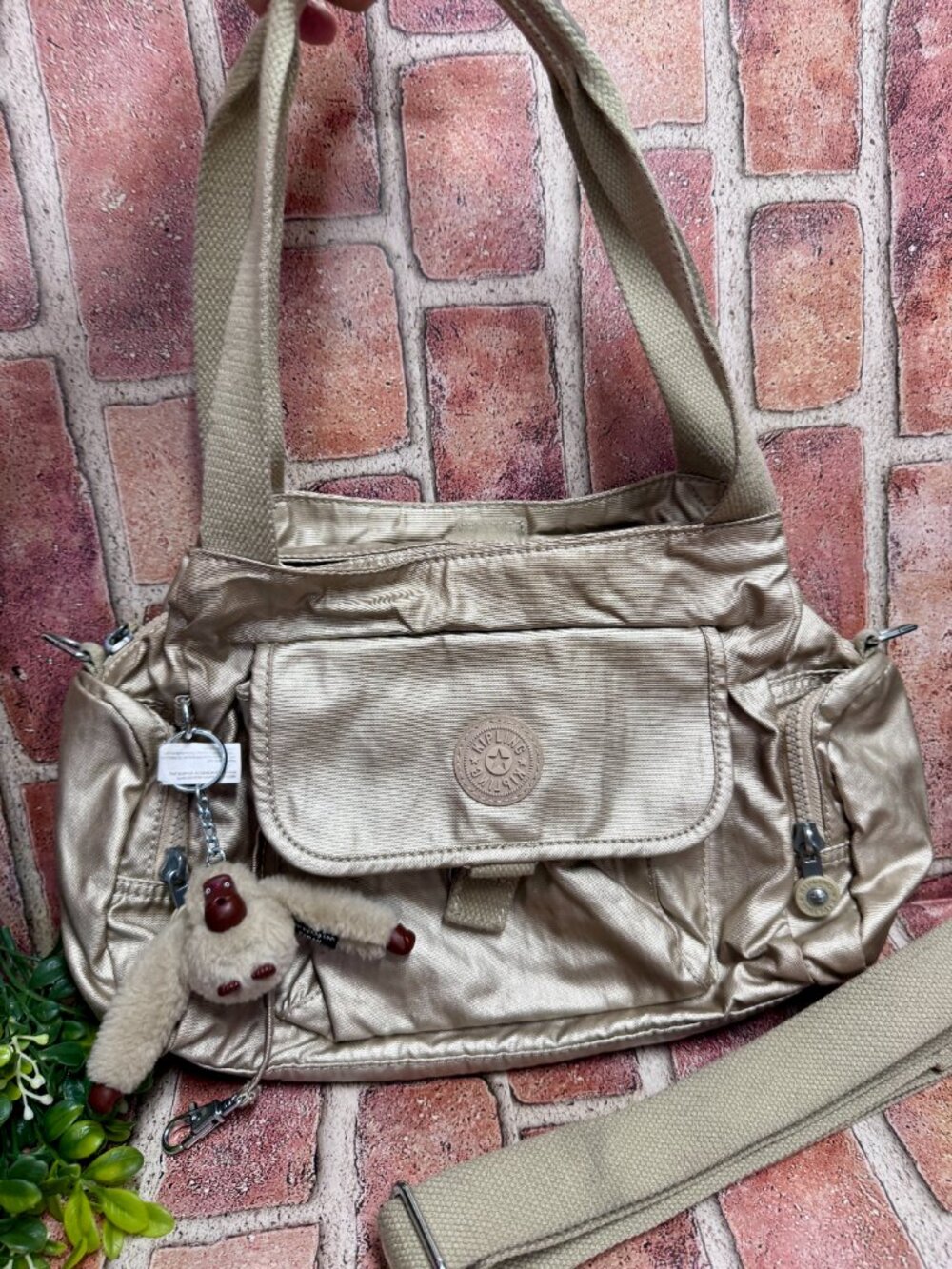 KIPLING FELIX LARGE METALLIC HANDBAG - Picture 14 of 16